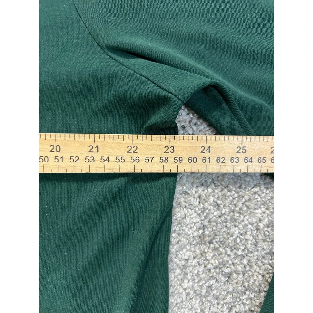 Polo Ralph Lauren Mens Green Pima Soft Touch Long Sleeve Polo Shirt Size L